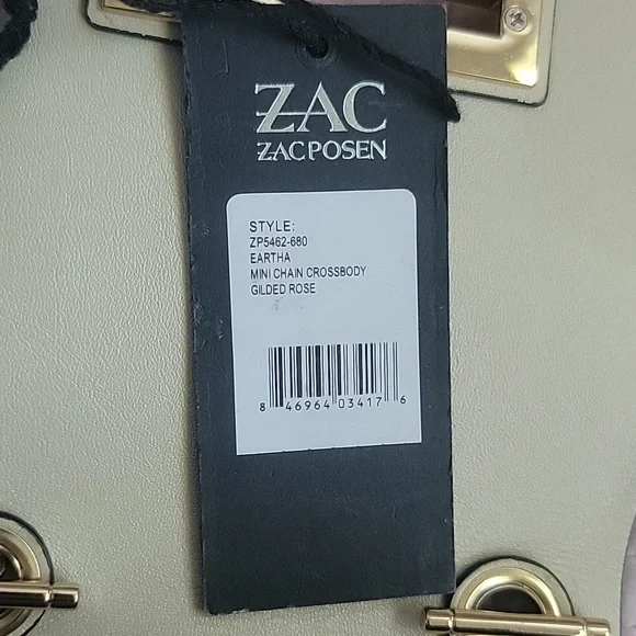 NWT Zac Posen Gold Rose Eartha MINI PURSE - Picture 6 of 13
